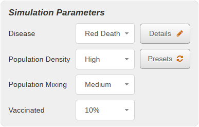 Simulation parameters