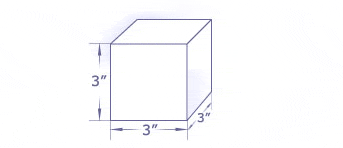 Diagram of a 3x3x3 cube.