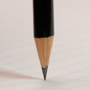 Pencil illustrating stabilty