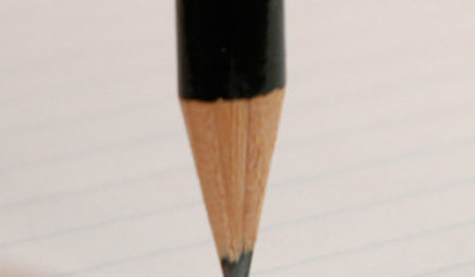 Pencil illustrating stabilty