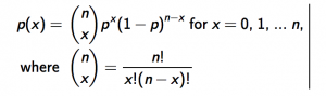 binomial distribution formula